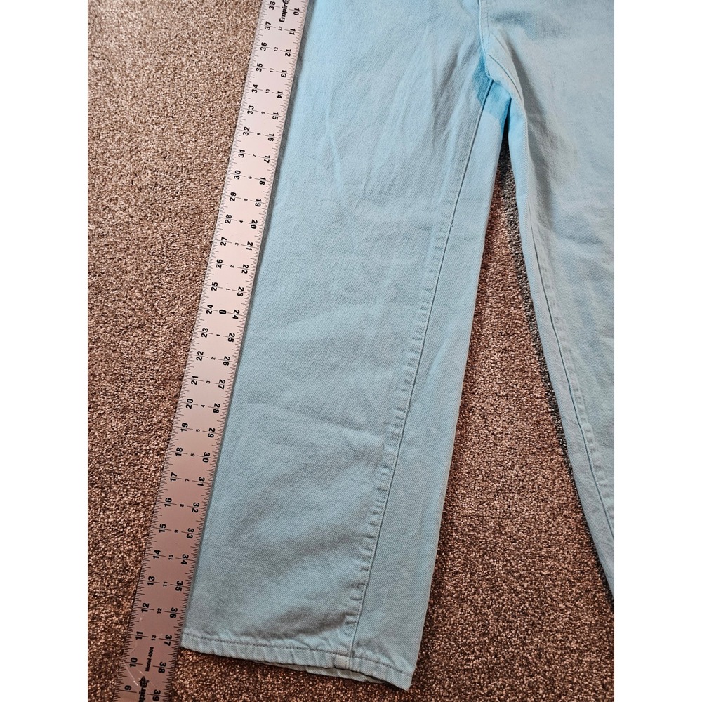 BDG Urban Outfitters High & Wide Leg Jeans Light Blue Wash Denim Size 27 - Picture 4 of 16